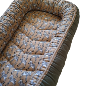 Made To Order Babynests - Sand Baby Zebras with your choice of fabric combo